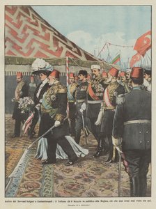 De bulgarske herskere ankommer til Konstantinopel, sultanen giver sin arm offentligt til dronningen ?